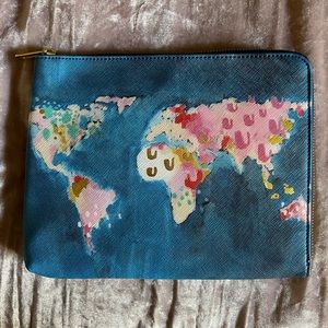 NWT Nikki Cade Studios for Anthropologie World Print Commuter Purse 🌍